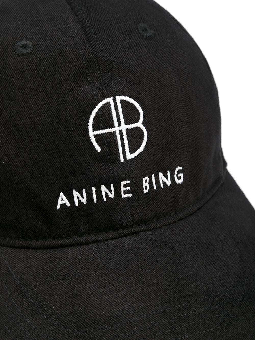 ANINE BING WOMEN Jeremy Baseball Cap Black - MAISONDEFASHION.COM