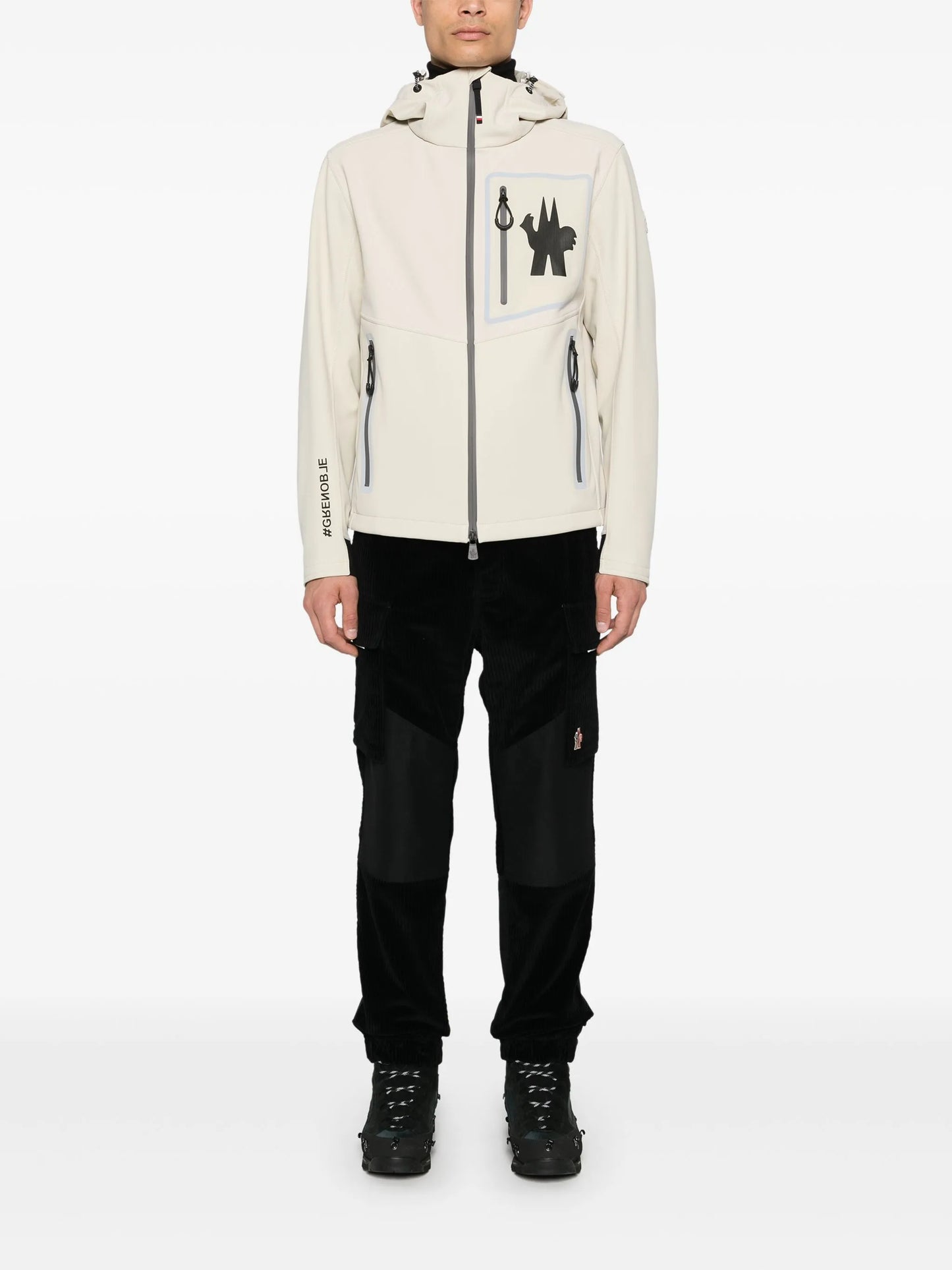 MONCLER GRENOBLE Corduroy Track Pants Black - MAISONDEFASHION.COM