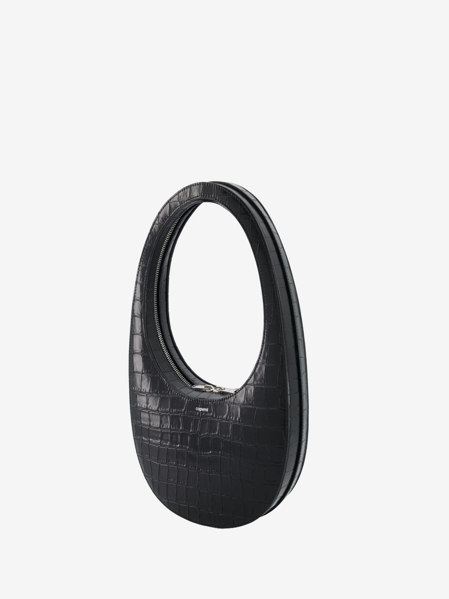 COPERNI WOMEN Croco Swipe Bag Black - MAISONDEFASHION.COM