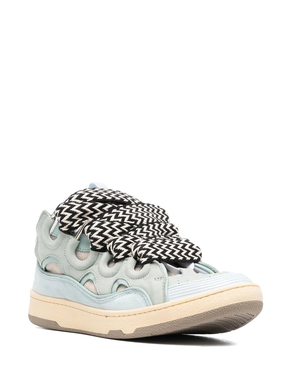 LANVIN Curb Sneakers Pale Blue - MAISONDEFASHION.COM