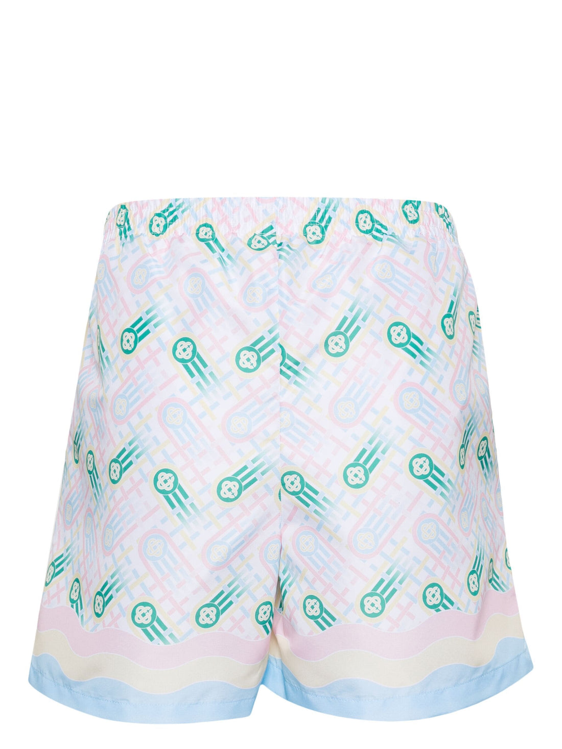 CASABLANCA MEN Printed Swim-Shorts Ping Pong Monogram - MAISONDEFASHION.COM