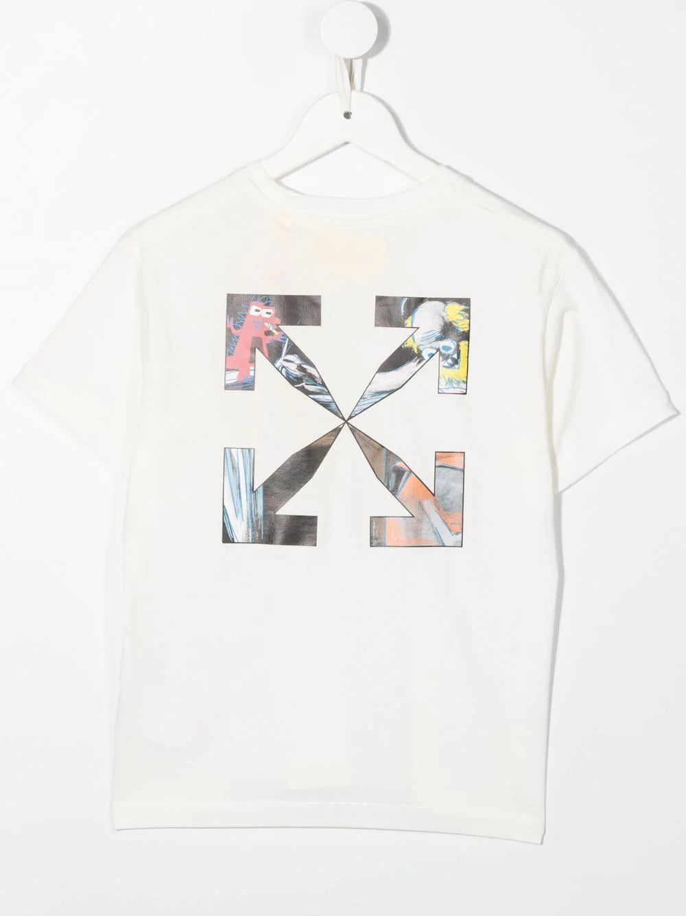 OFF-WHITE KIDS Monster Arrow Tee S/S White Multicolor - MAISONDEFASHION.COM