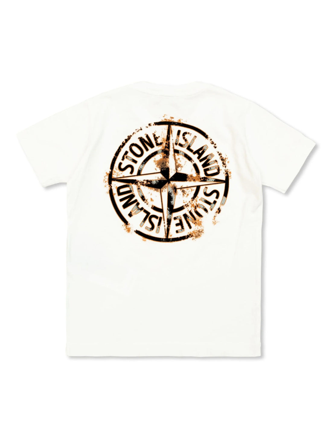 Stone island large logo t shirt shop