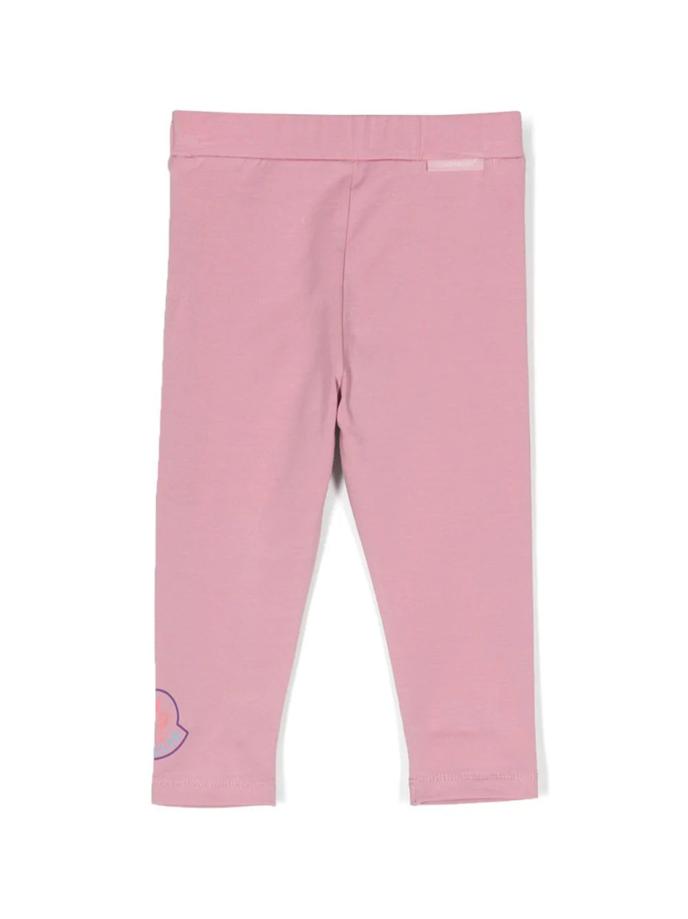 MONCLER BABY Girls Multicolour Logo Leggings Pink - MAISONDEFASHION.COM