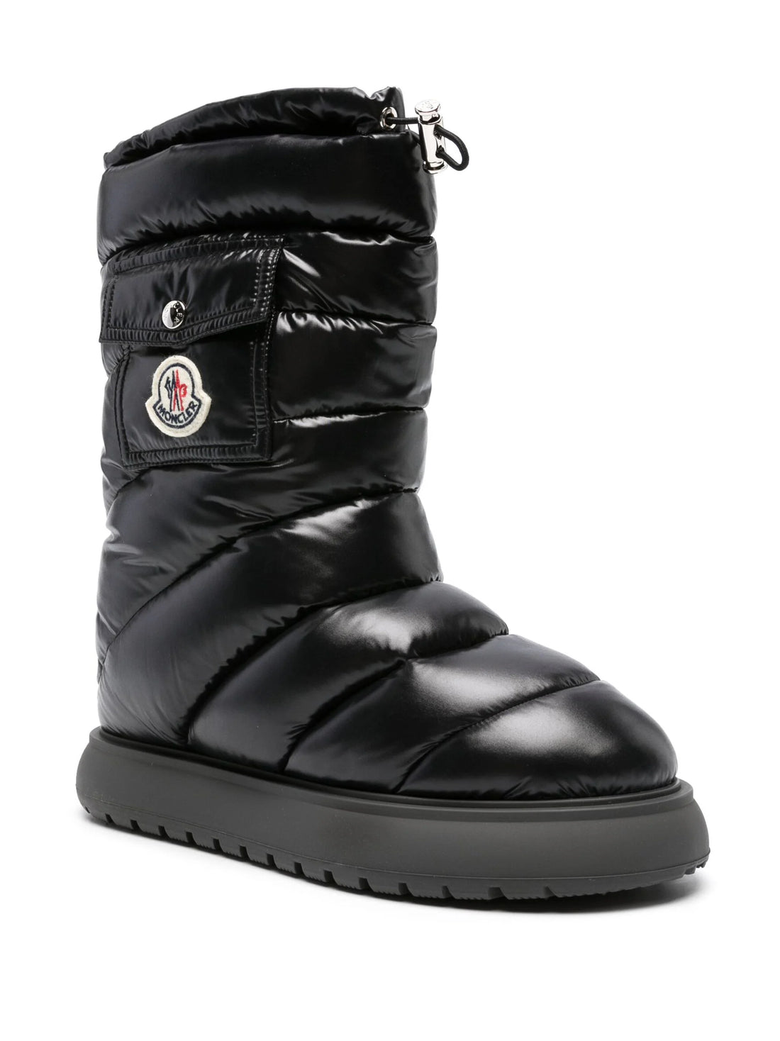MONCLER WOMEN Gaia Pocket Mid Snow Boots Black - MAISONDEFASHION.COM