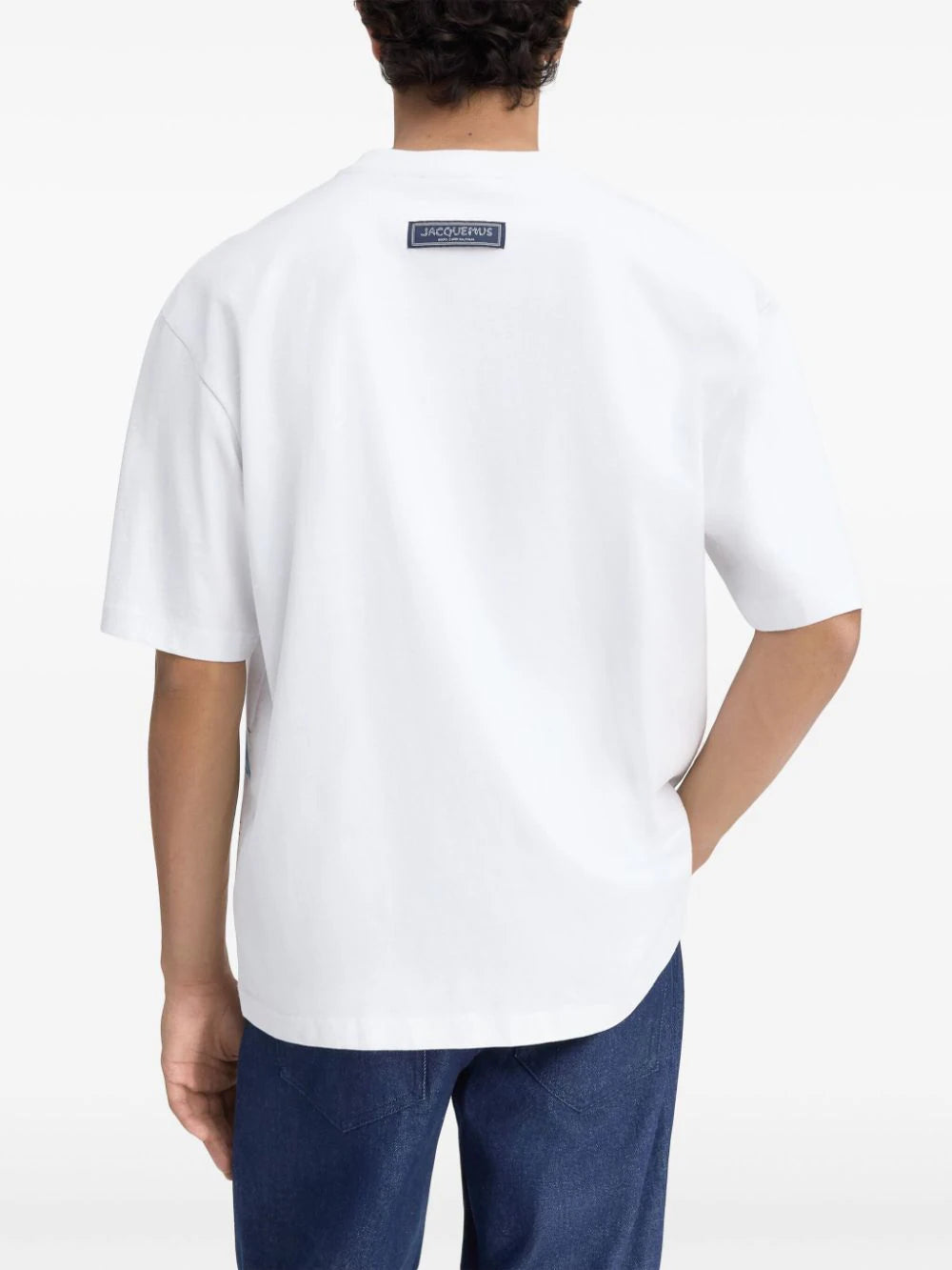 JACQUEMUS Printed Capri Cars Cotton T-Shirt White
