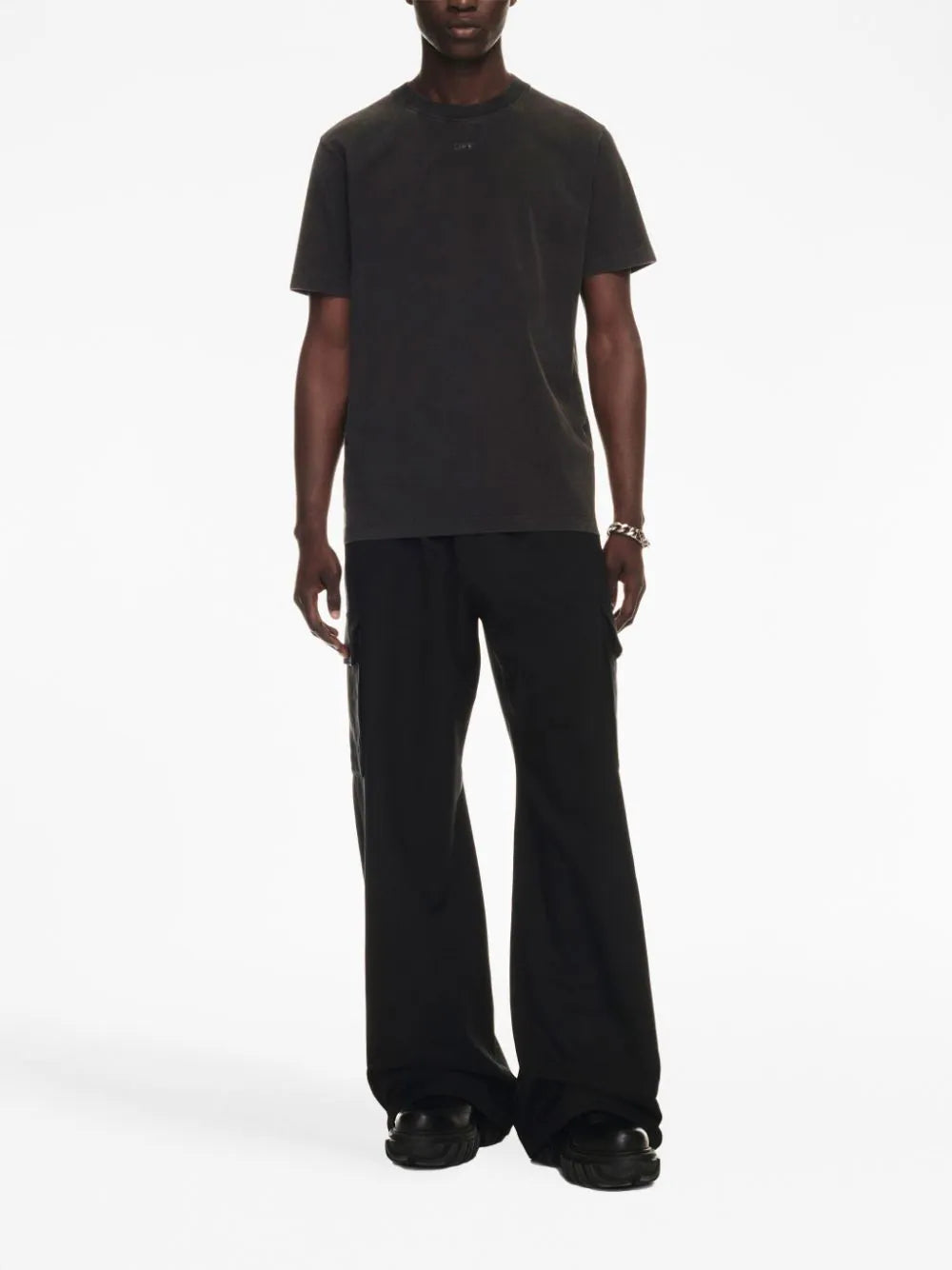 OFF-WHITE MEN Super Moon Arrows Slim S/S T-Shirt Black/Multi - MAISONDEFASHION.COM