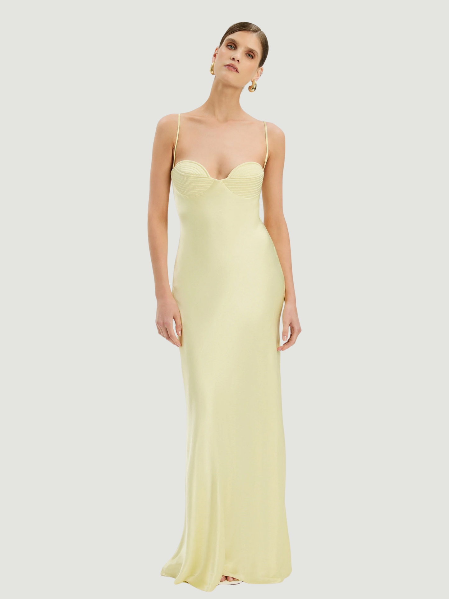 bardot yellow maxi dress Bardot Devin Satin Maxi Dress bardot yellow maxi dress Bardot Devin Satin Maxi Dress