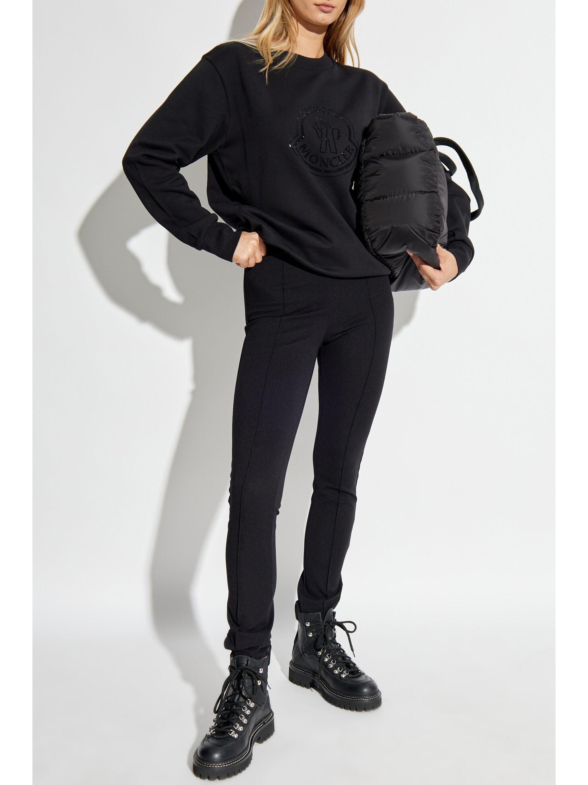 超美品 MONCLER ブラック スウェット BEAMS F（ビームスF）【8/7再値下げ】MONCLER / クルーネック