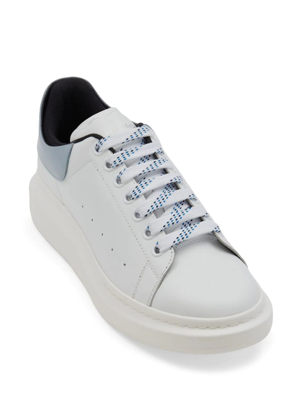 ALEXANDER MCQUEEN Oversized Sneakers White/Deep Blue - MAISONDEFASHION.COM