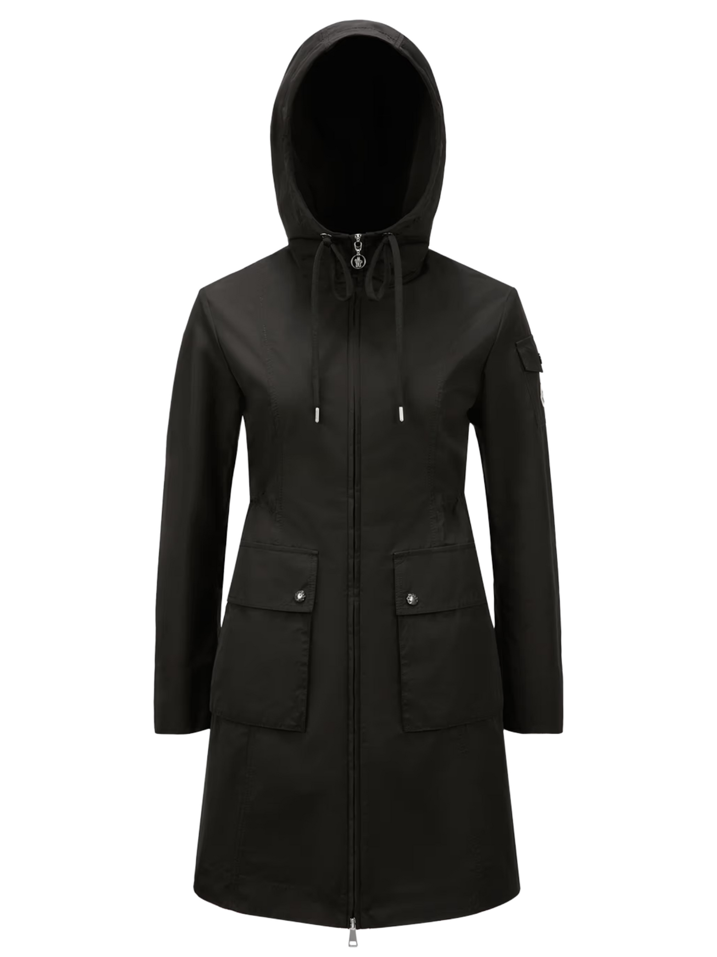 MONCLER WOMEN Laerte Hooded Mid-Length Parka Black