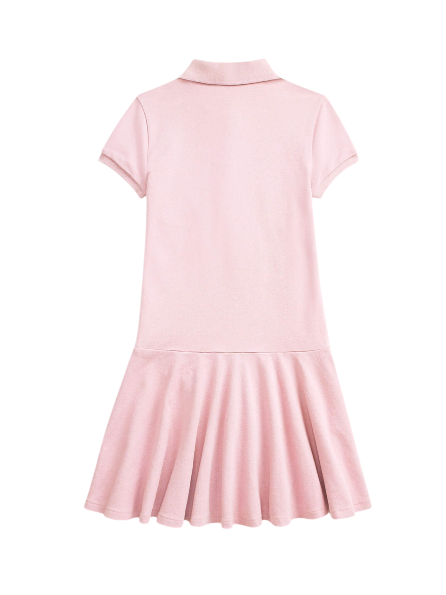 RALPH LAUREN KIDS Girls Polo Pony Piqué Dress Light Pink –