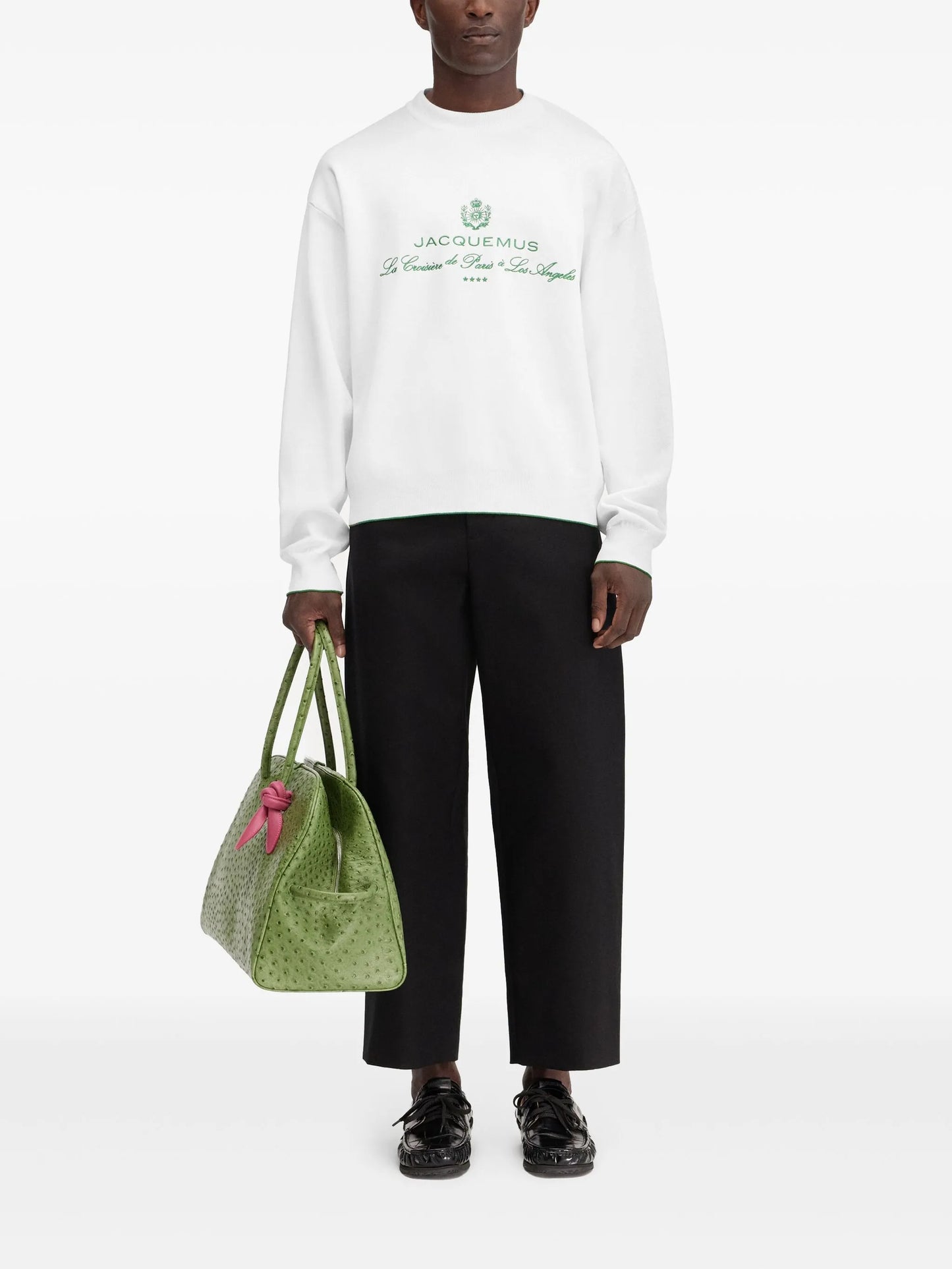 スウェット・トレーナー JACQUEMUS The Venice Logo Sweatshirt White JACQUEMUS The Venice Logo Sweatshirt White – MAISONDEFASHION.COM