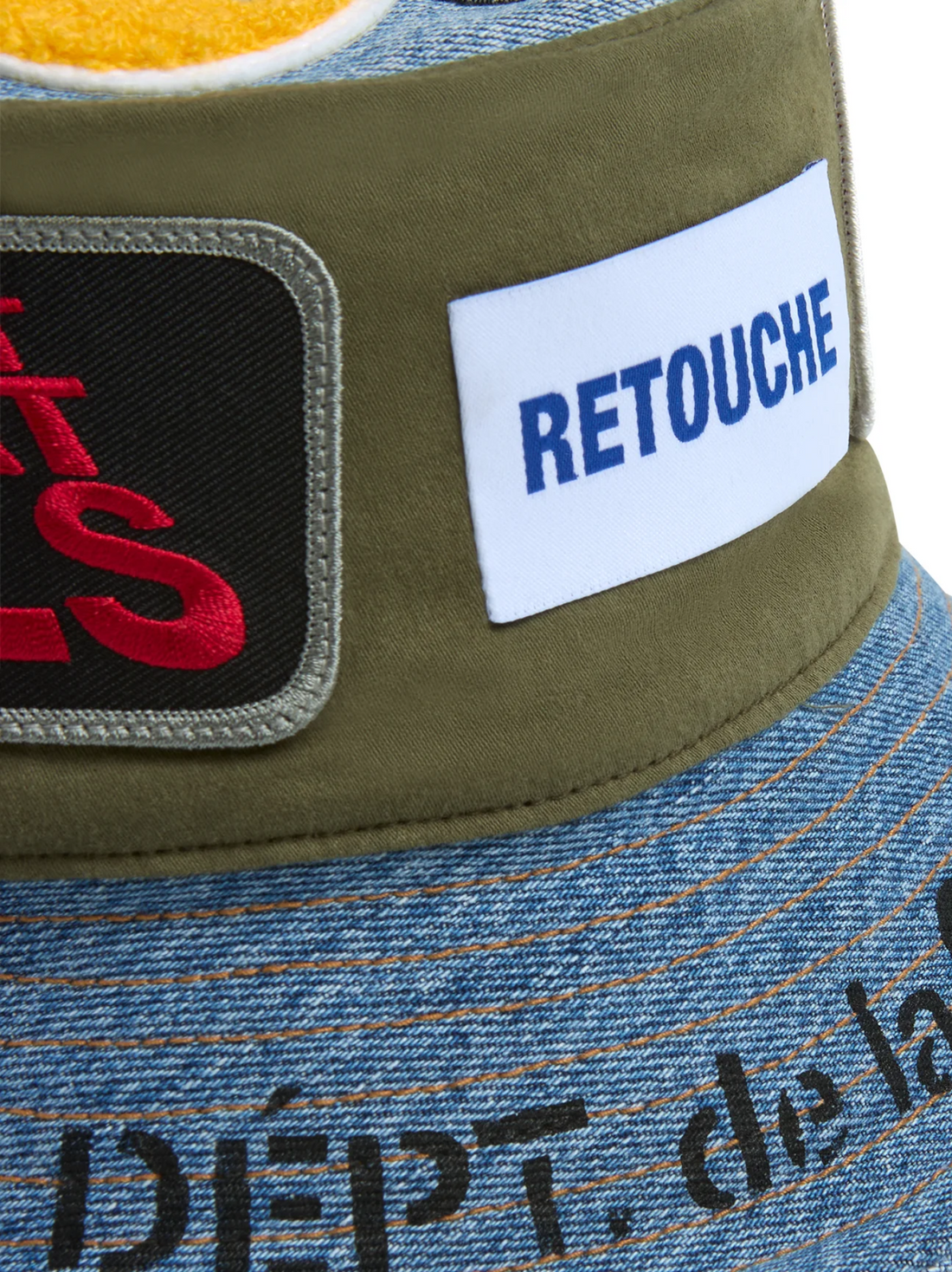 GALLERY DEPT. Galerie Bucket Hat Vintage Denim - MAISONDEFASHION.COM