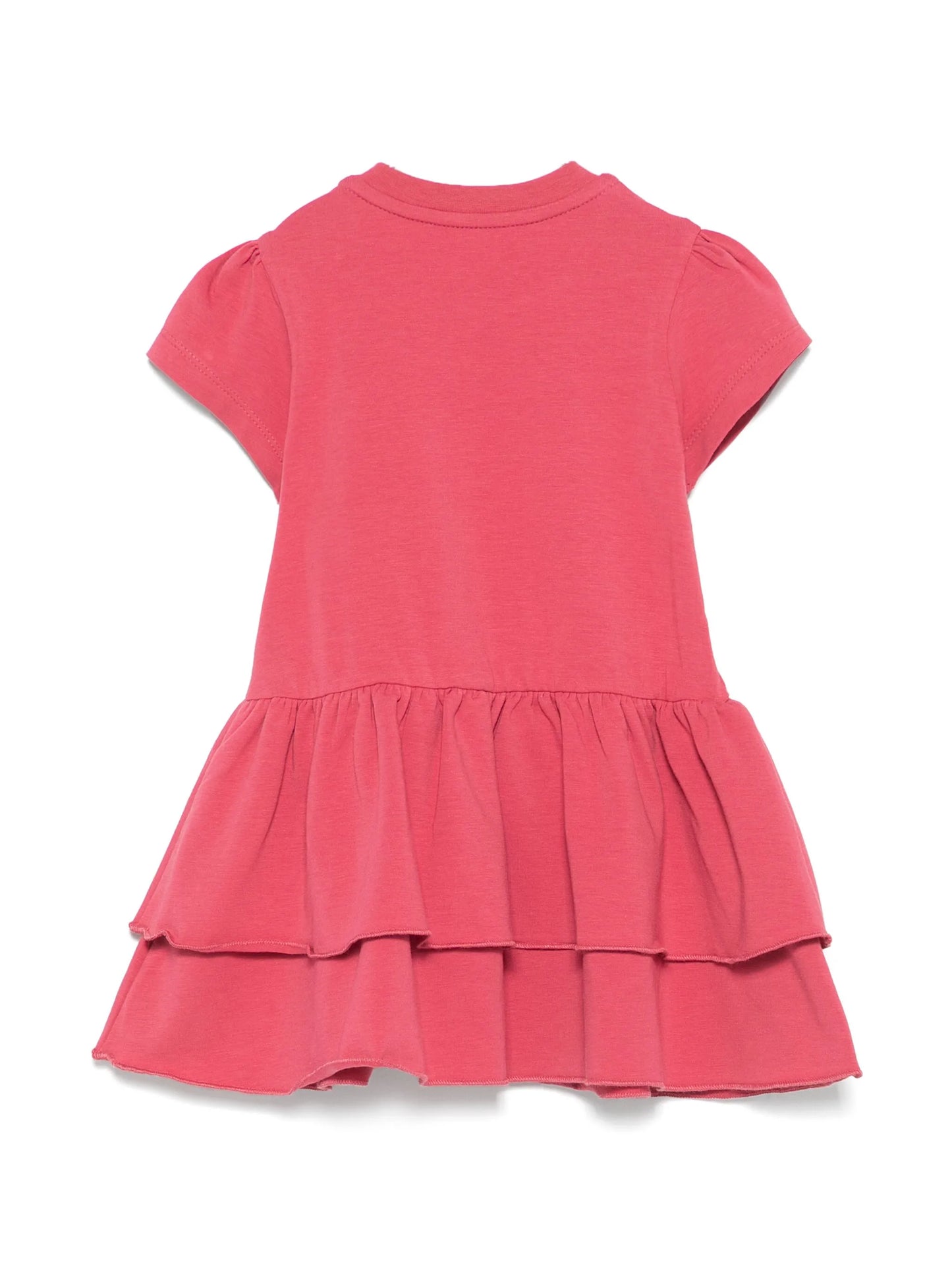 MONCLER BABY Girls Short-sleeves Dress Coral Pink - MAISONDEFASHION.COM