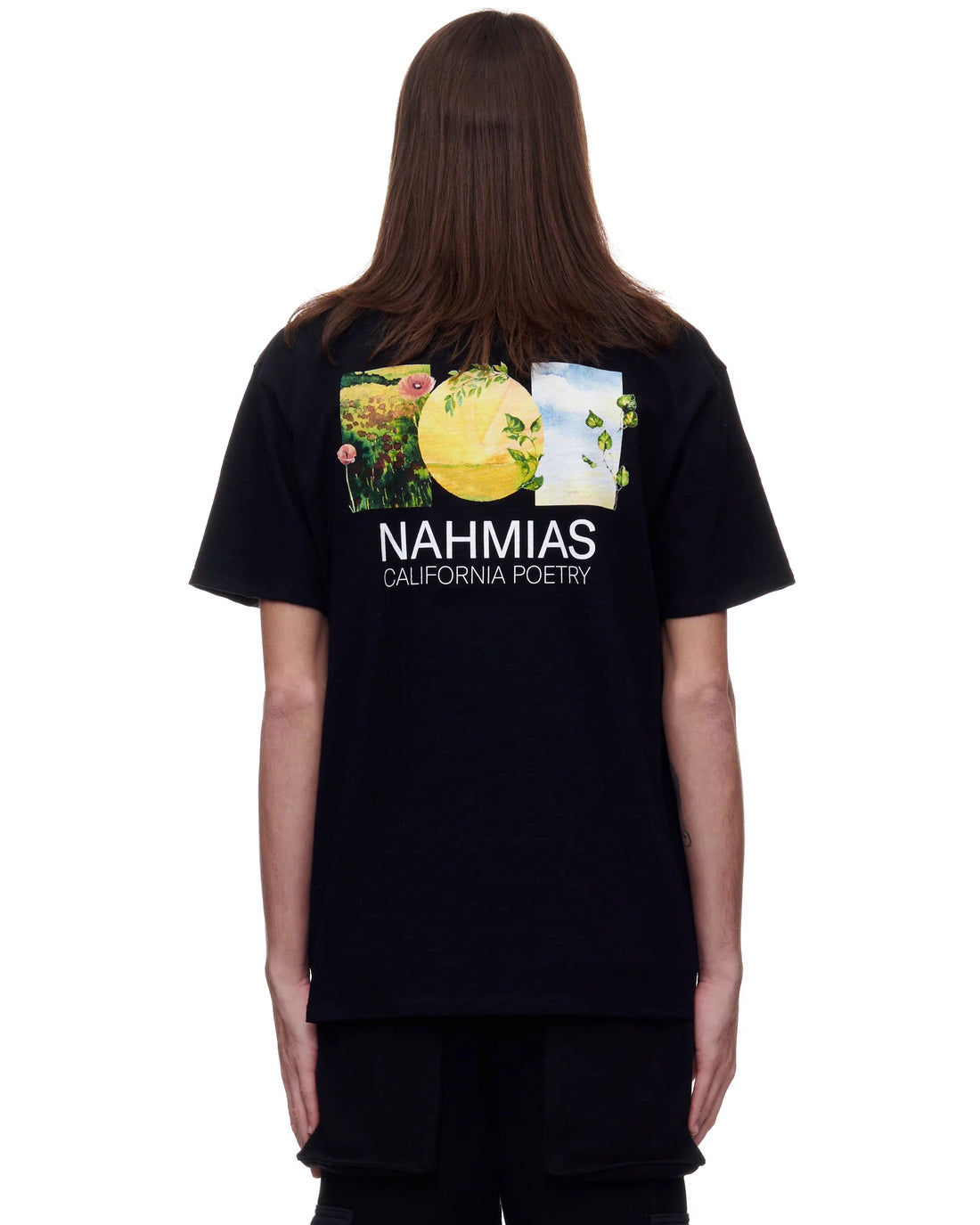 NAHMIAS Landscape Logo T-Shirt Black - MAISONDEFASHION.COM