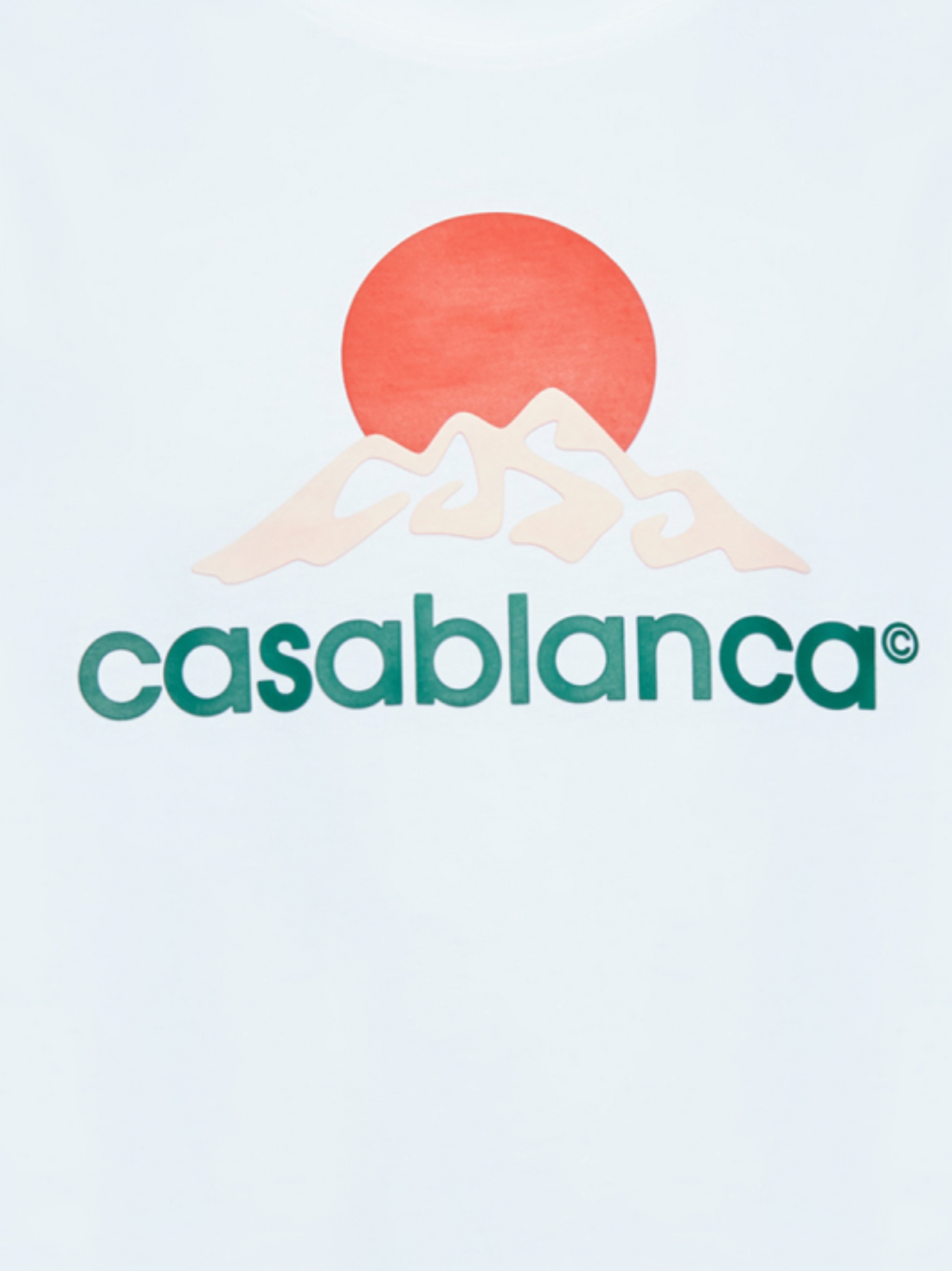 CASABLANCA Casablanca Montagne Printed T-shirt White