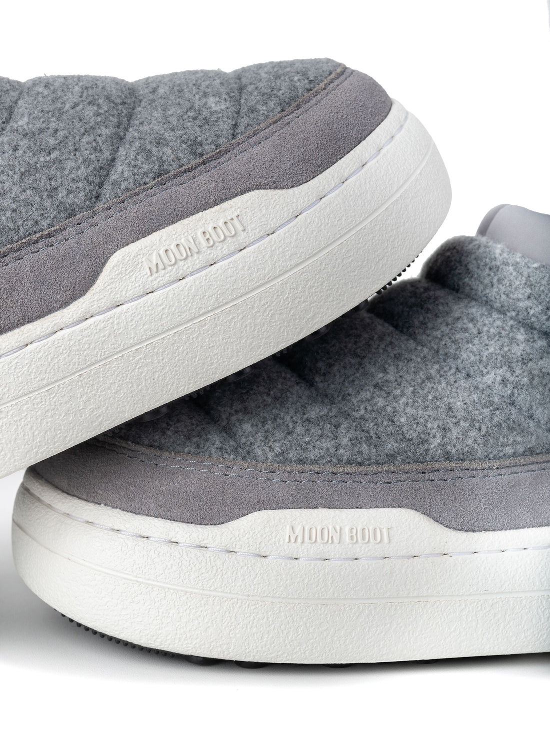 MOON BOOT UNISEX Park Soft Felt Sneakers Grey