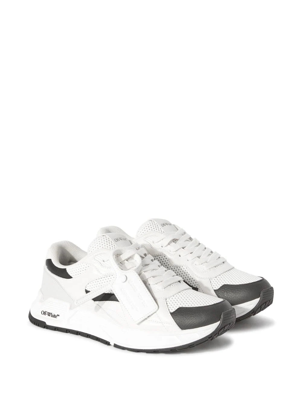 OFF-WHITE WOMEN Kick OFF Sneakers White/Black - MAISONDEFASHION.COM
