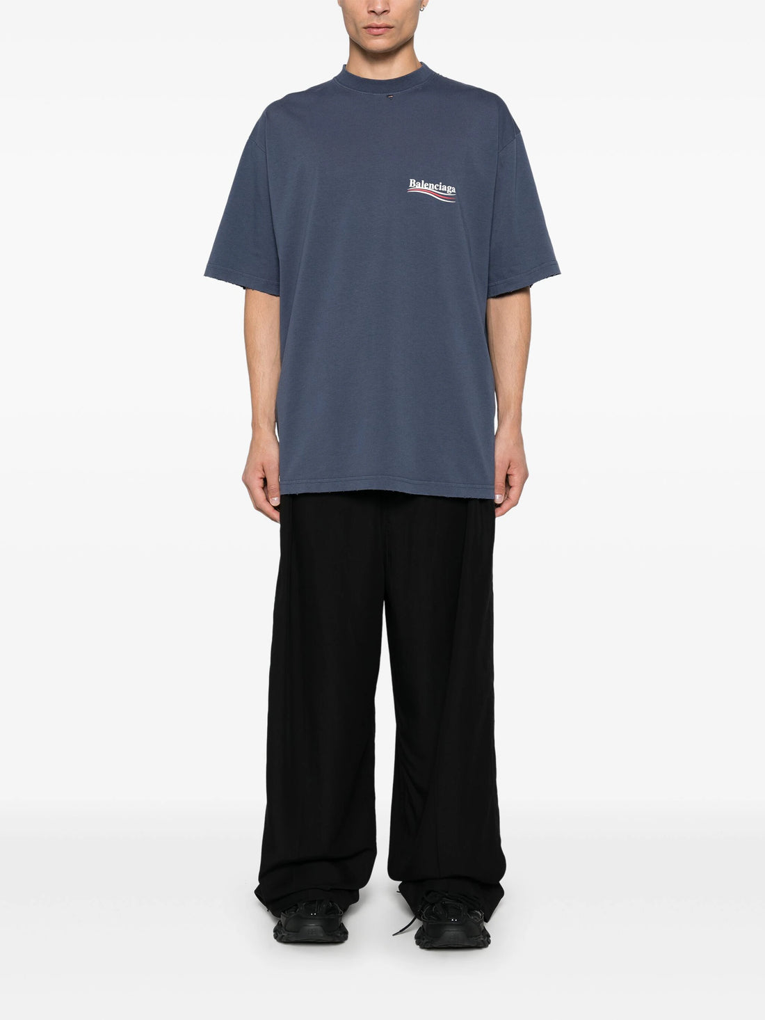 BALENCIAGA Lyocell Fluid Trousers Black