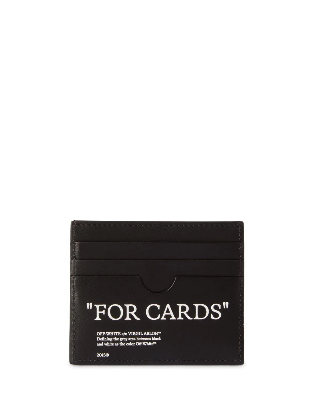 OFF-WHITE MEN "For Cards" Bookish Card Holder Black/White - MAISONDEFASHION.COM