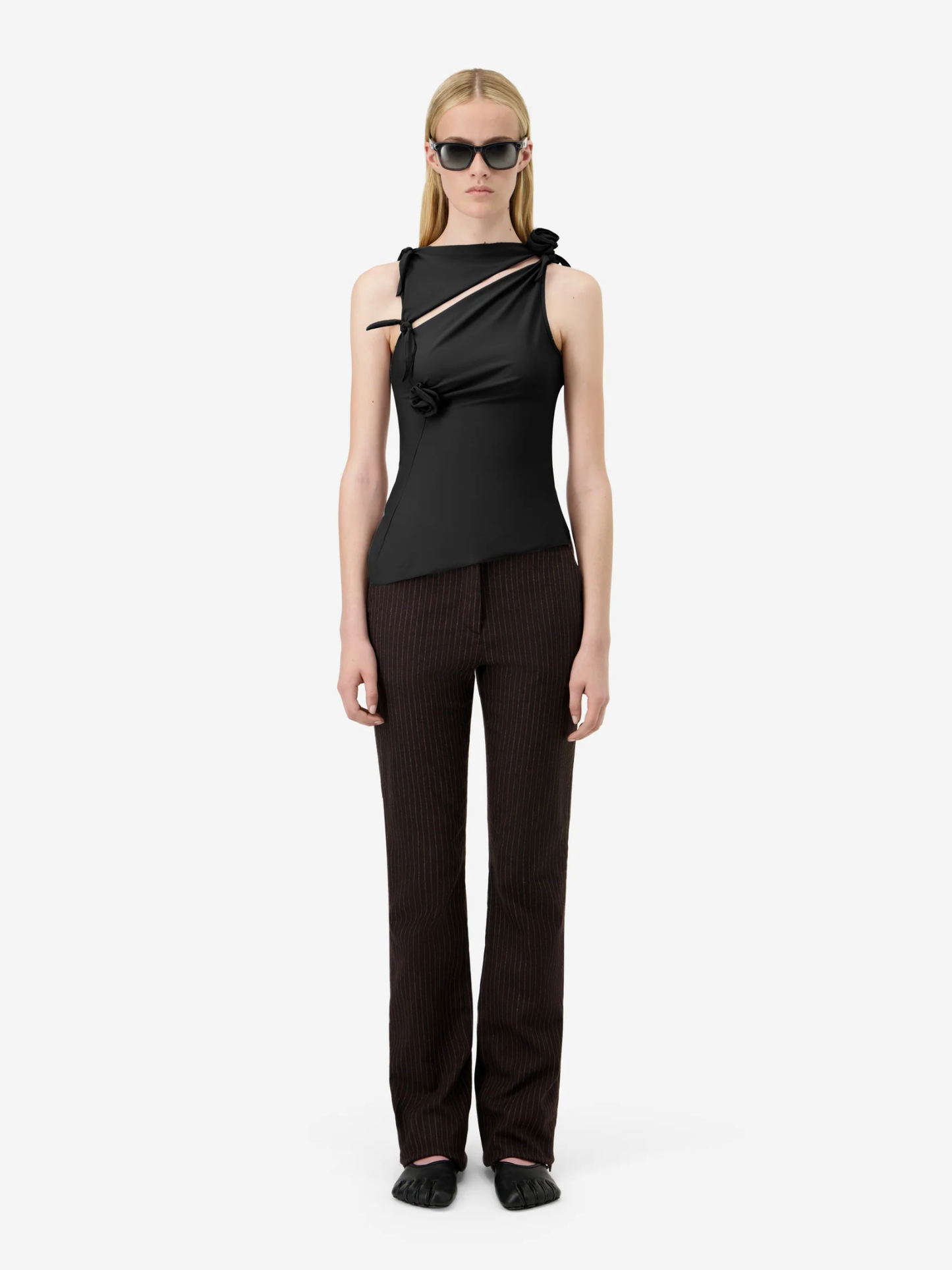 COPERNI WOMEN Flower Top Black - MAISONDEFASHION.COM