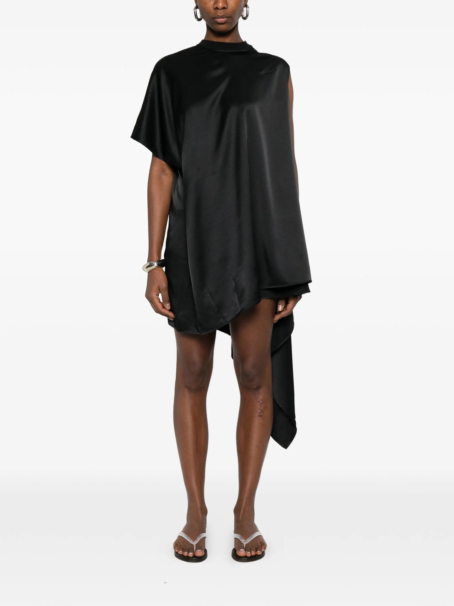 COPERNI WOMEN Zero Waste Draped Dress Black - MAISONDEFASHION.COM