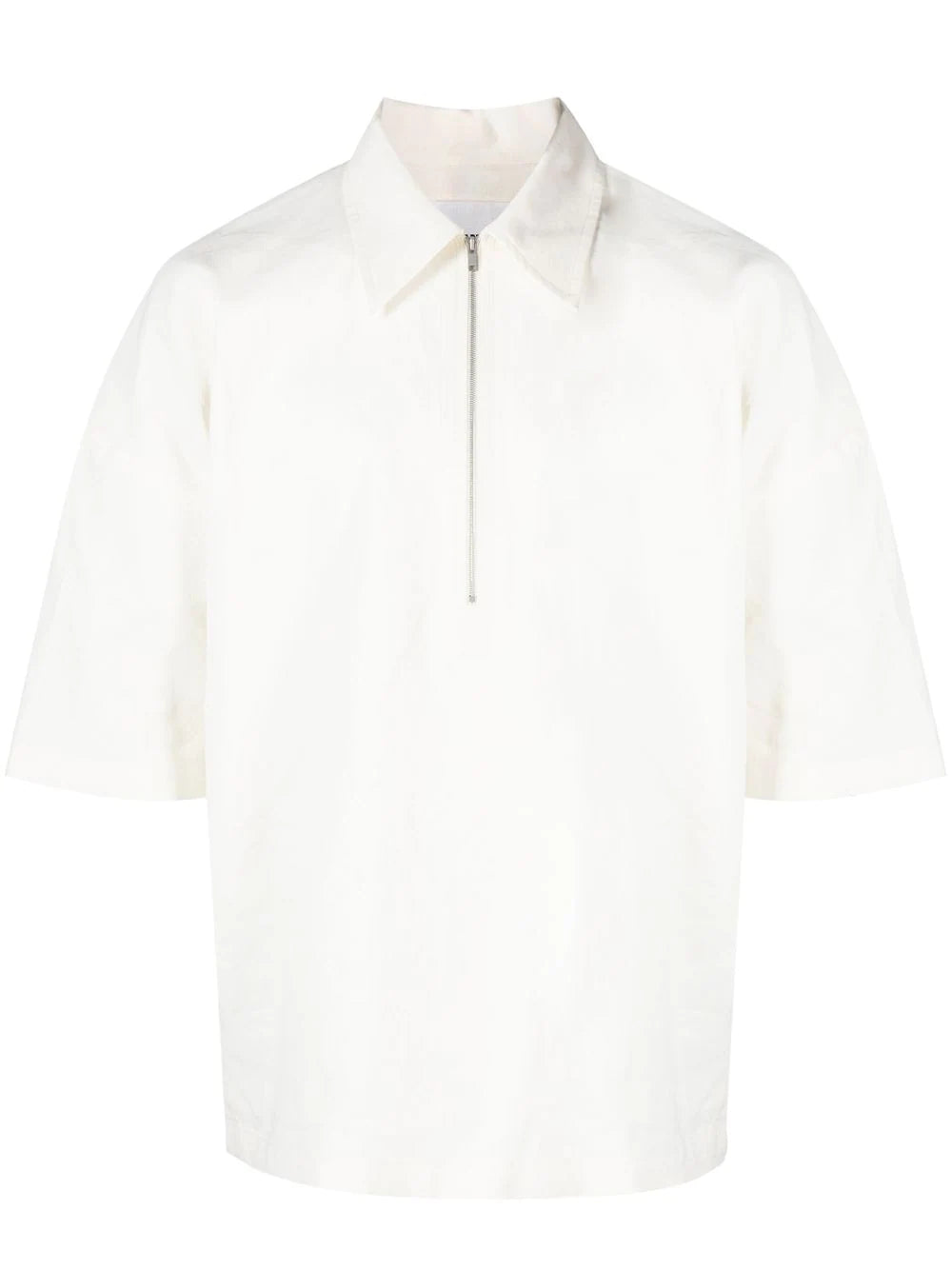 JIL SANDER Short-sleeved Linen Shirt White - MAISONDEFASHION.COM