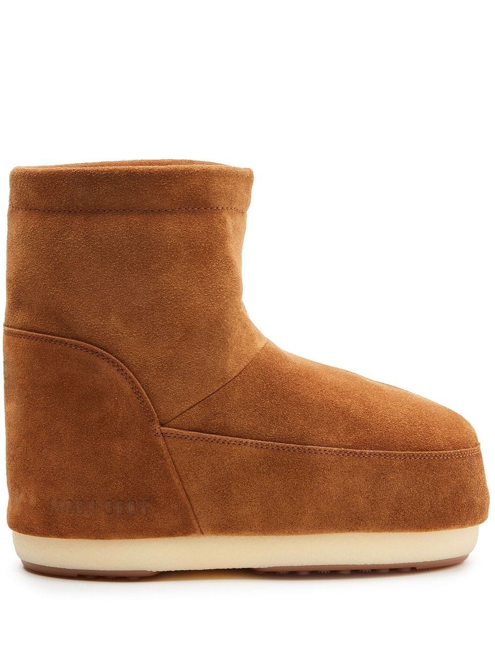 MOON BOOT WOMEN Bamboo Logo Suede Boots Brown - MAISONDEFASHION.COM