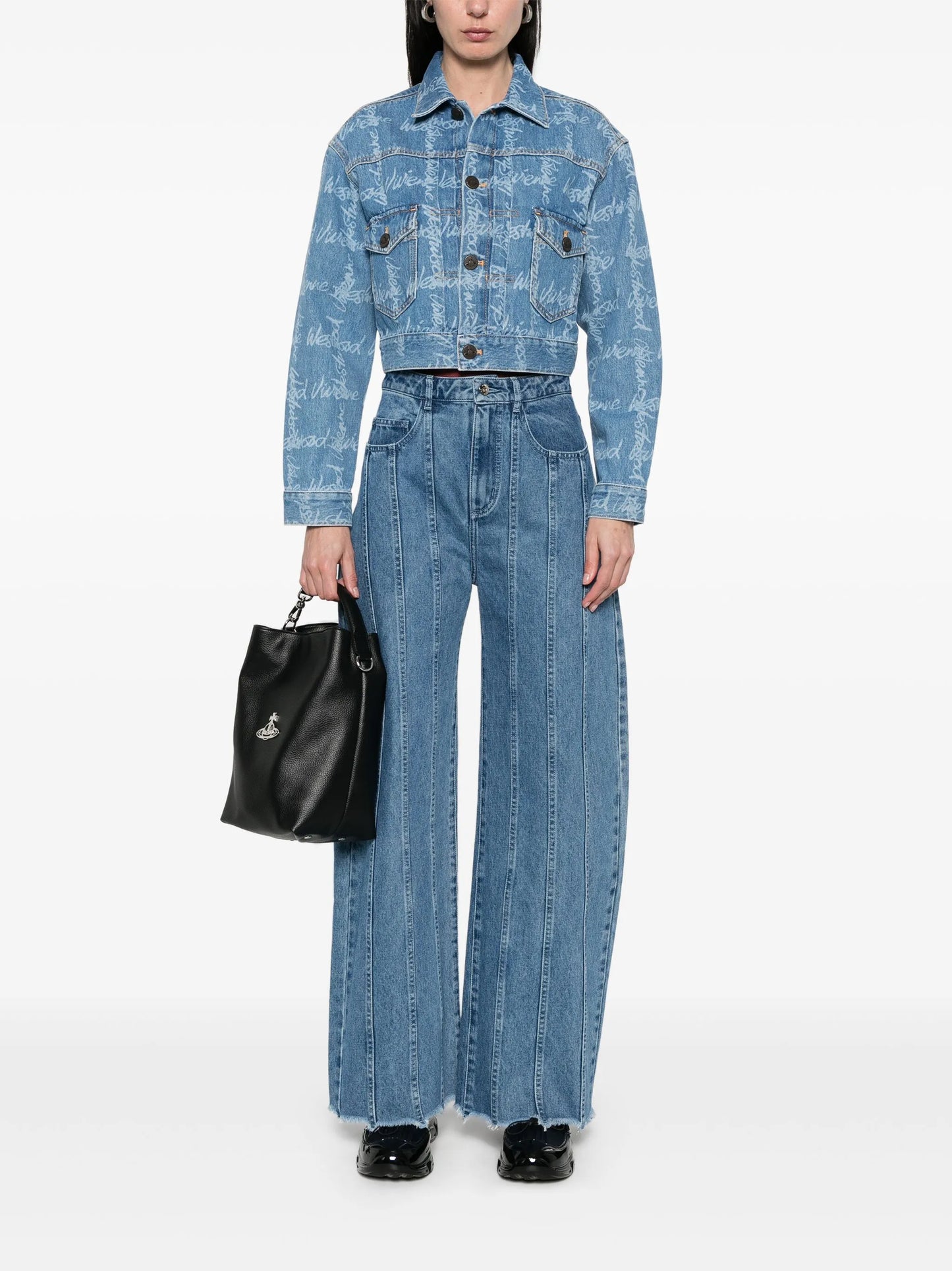 ダウンジャケット・コート VIVIENNE WESTWOOD WOMEN Marlene Denim Jacket Indigo Blue VIVIENNE WESTWOOD WOMEN Marlene Denim Jacket Indigo Blue