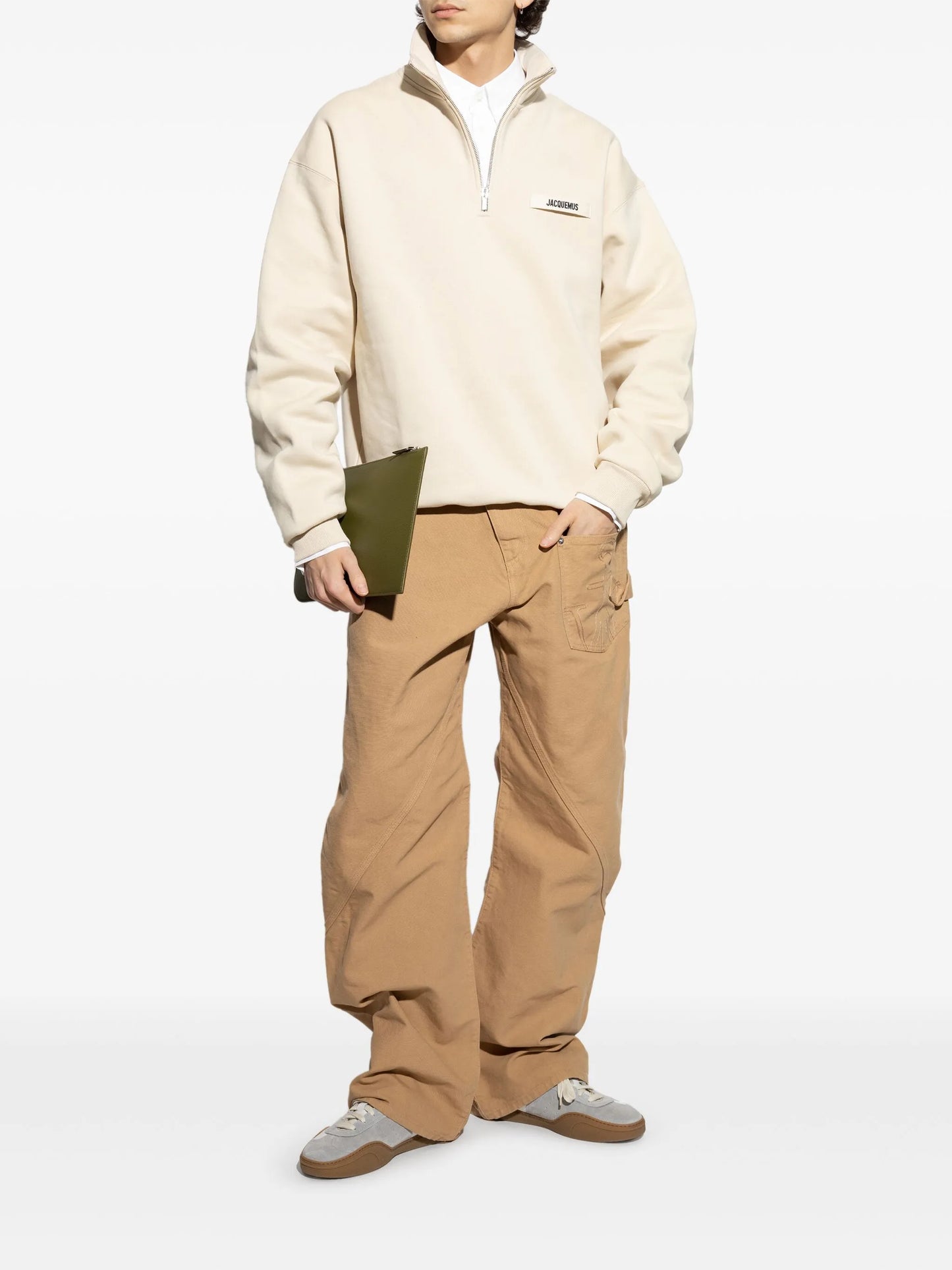 JACQUEMUS Gros Grain Sweatshirt Light Beige