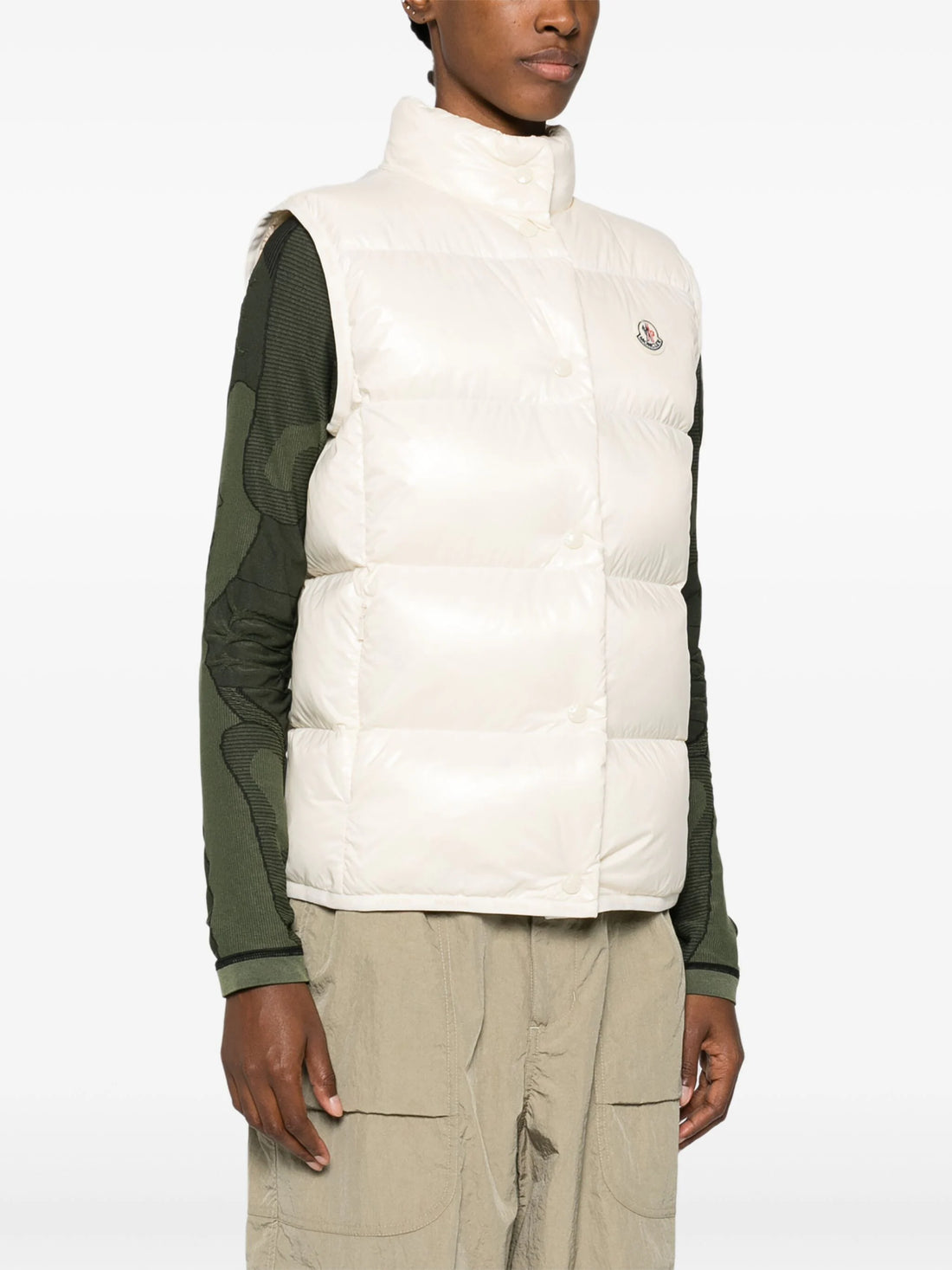 MONCLER WOMEN Badia Padded Gilet White