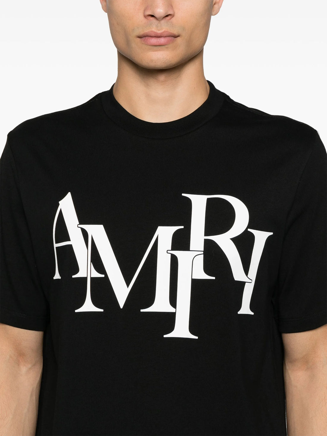 AMIRI Staggered Logo T-shirt Black