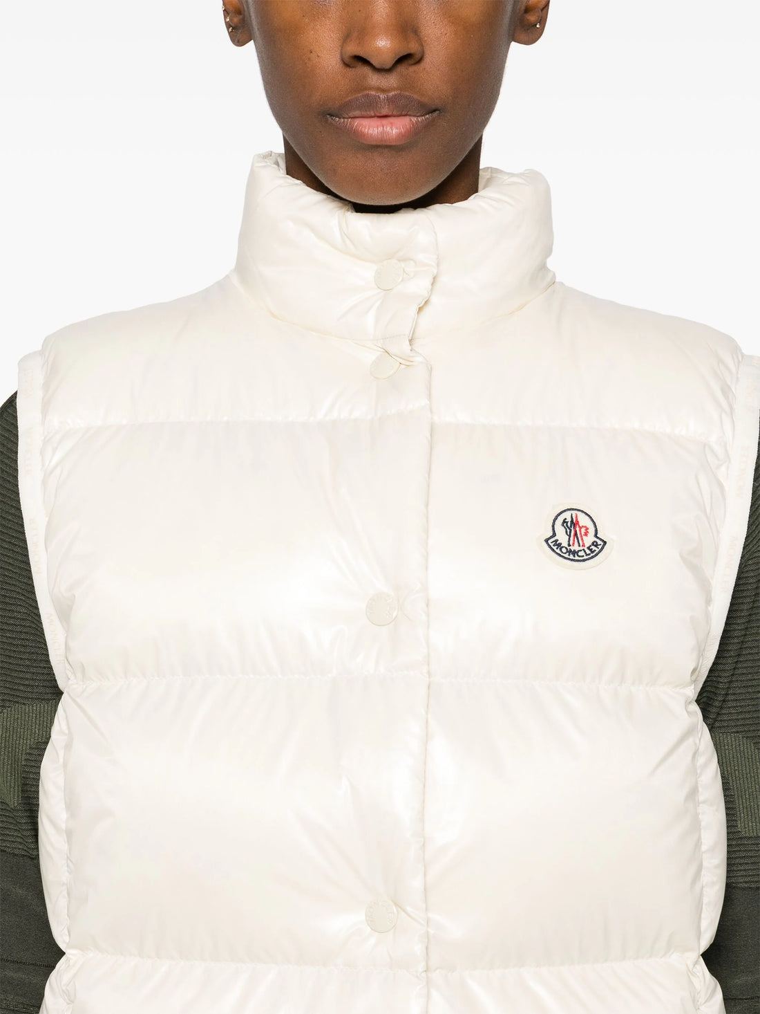 MONCLER WOMEN Badia Padded Gilet White