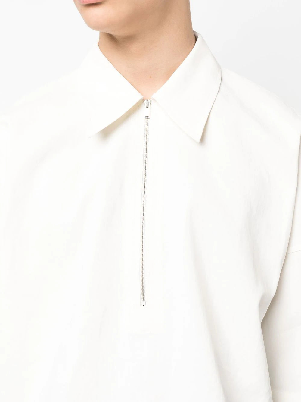 JIL SANDER Short-sleeved Linen Shirt White - MAISONDEFASHION.COM