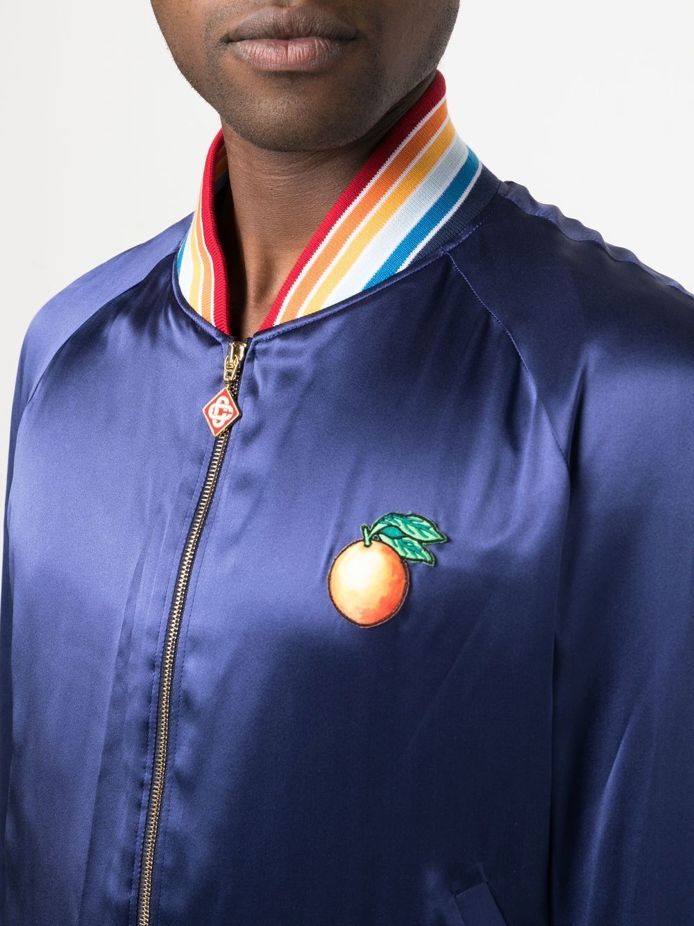 CASABLANCA Casa Talisman Patch Souvenir Jacket Navy - MAISONDEFASHION.COM