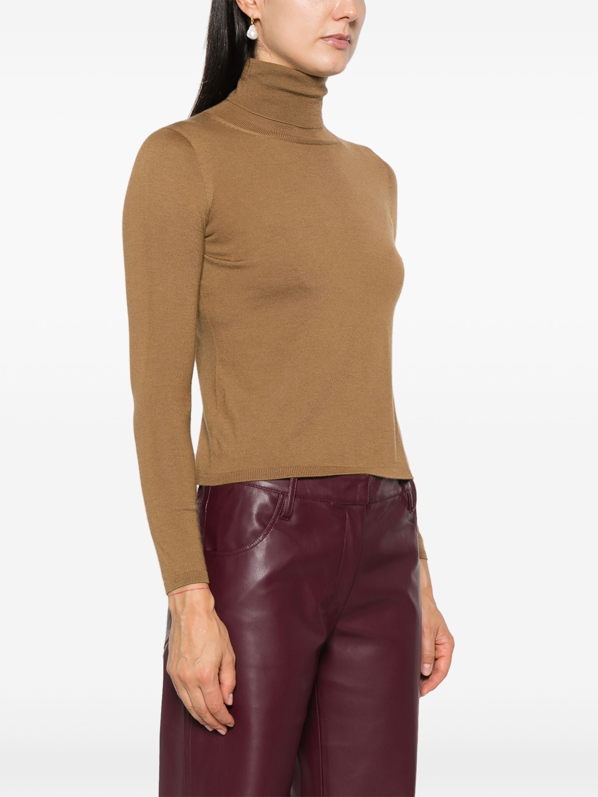 Tシャツ・カットソー MAX MARA WOMEN Veloce Sweater Top Brown MAX MARA WOMEN Veloce Sweater Top Brown – MAISONDEFASHION.COM