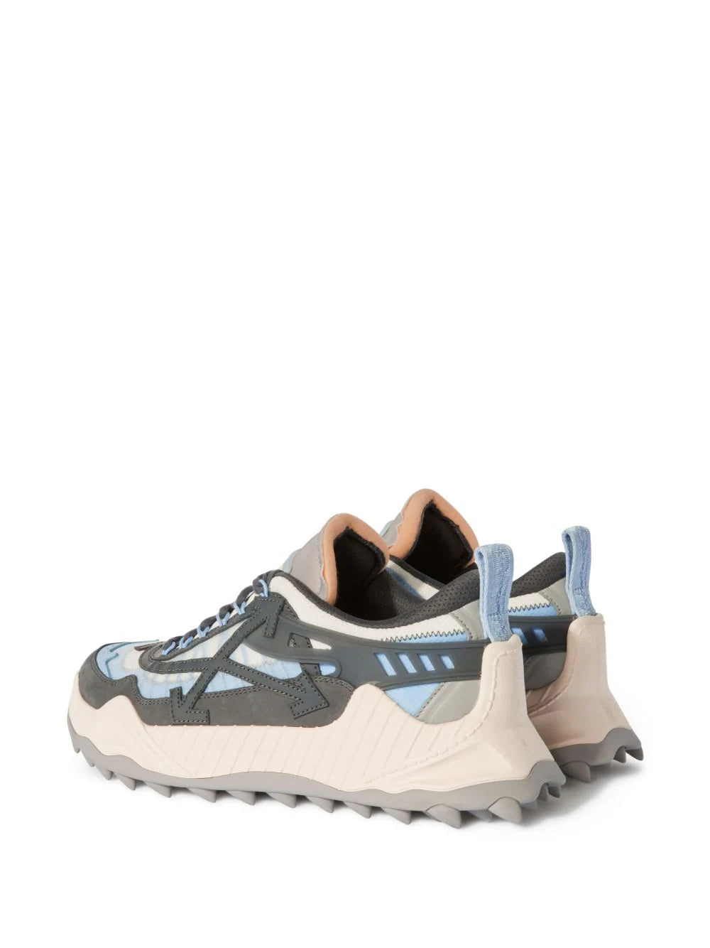 OFF-WHITE MEN ODSY-1000 Low Top Sneakers White/Dark Grey - MAISONDEFASHION.COM