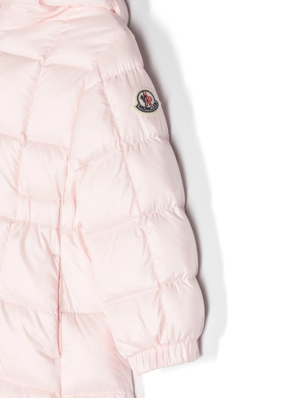 MONCLER BABY Girls Anya Long Padded Parka Jacket Pink - MAISONDEFASHION.COM