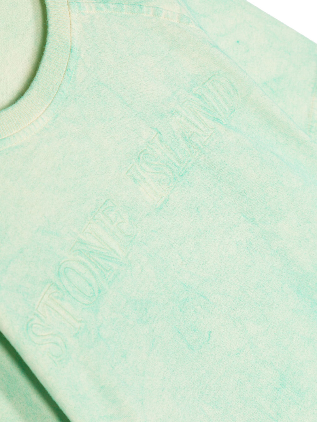 STONE ISLAND KIDS Logo Embroidered Cotton T-Shirt Green - MAISONDEFASHION.COM