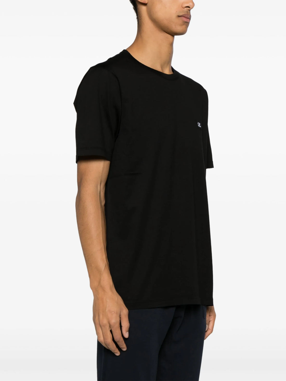 C.P. COMPANY Logo Print Cotton T-Shirt Black