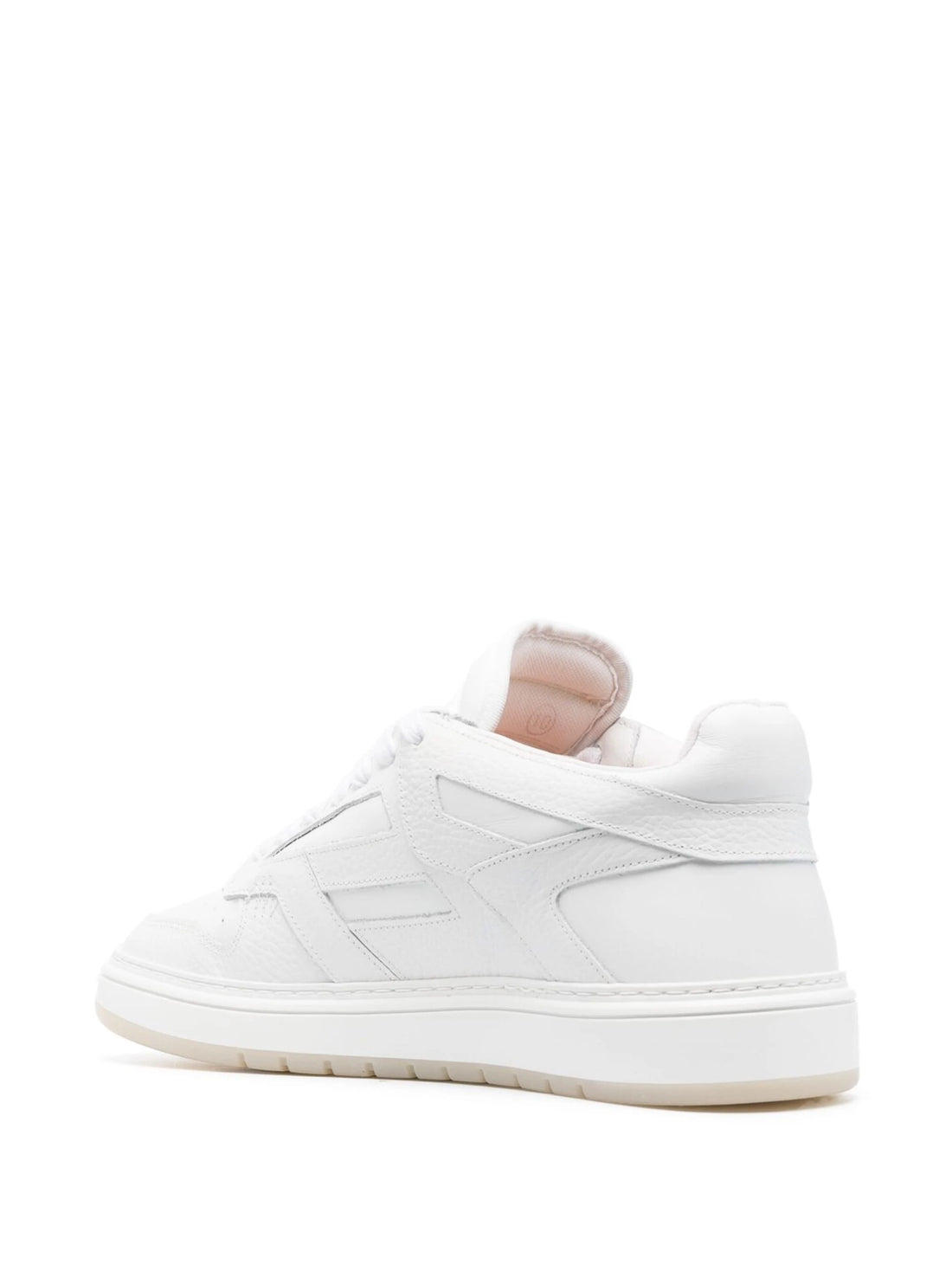 REPRESENT Reptor Low-Top Leather Sneakers Flat White