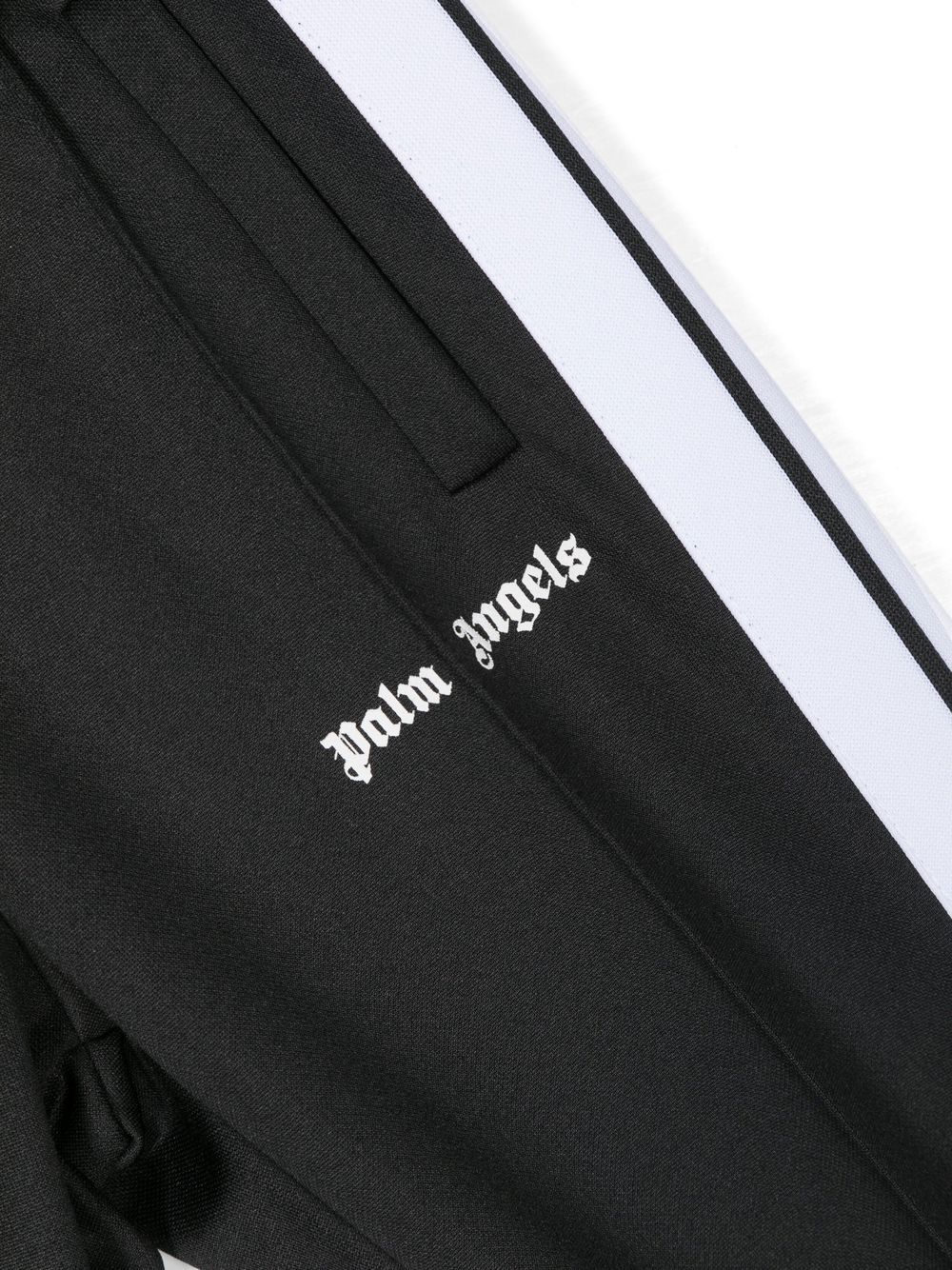 PALM ANGELS KIDS Track Pants Black/White - MAISONDEFASHION.COM