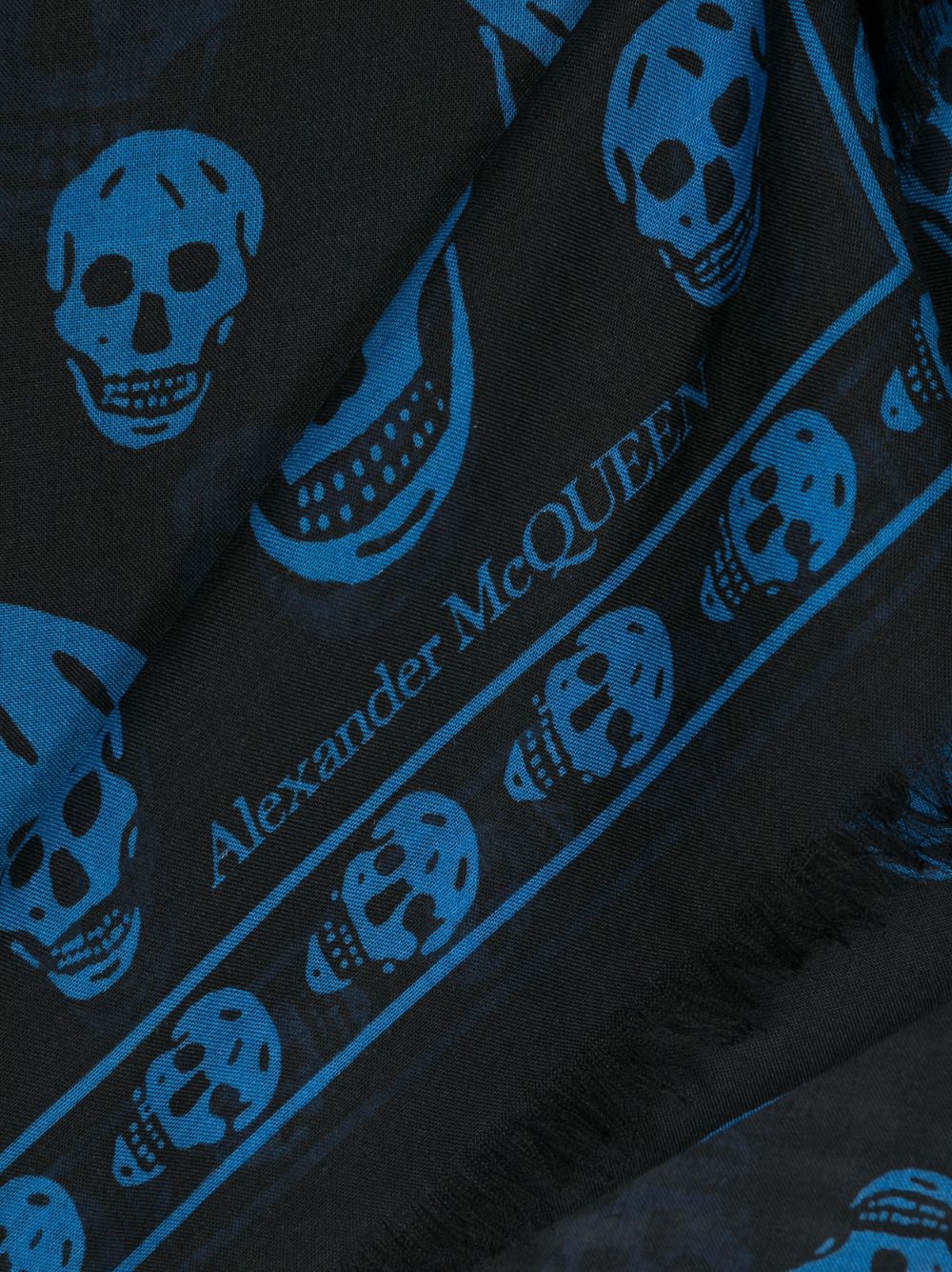 Alexander mcqueen clearance scarf blue