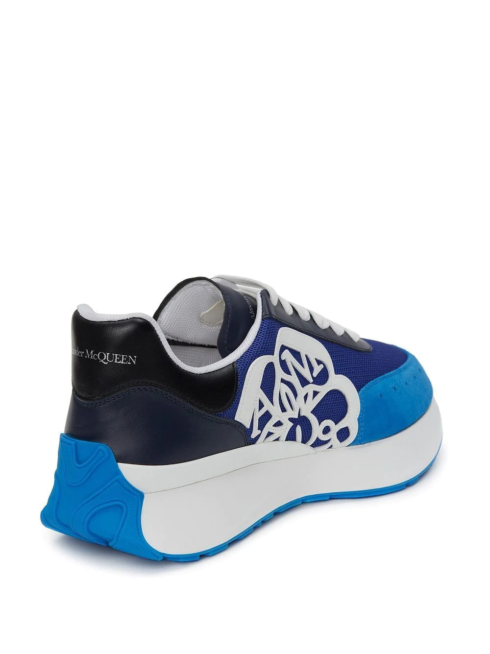 ALEXANDER MCQUEEN Sprint Runnner Sneakers Blue/White - MAISONDEFASHION.COM