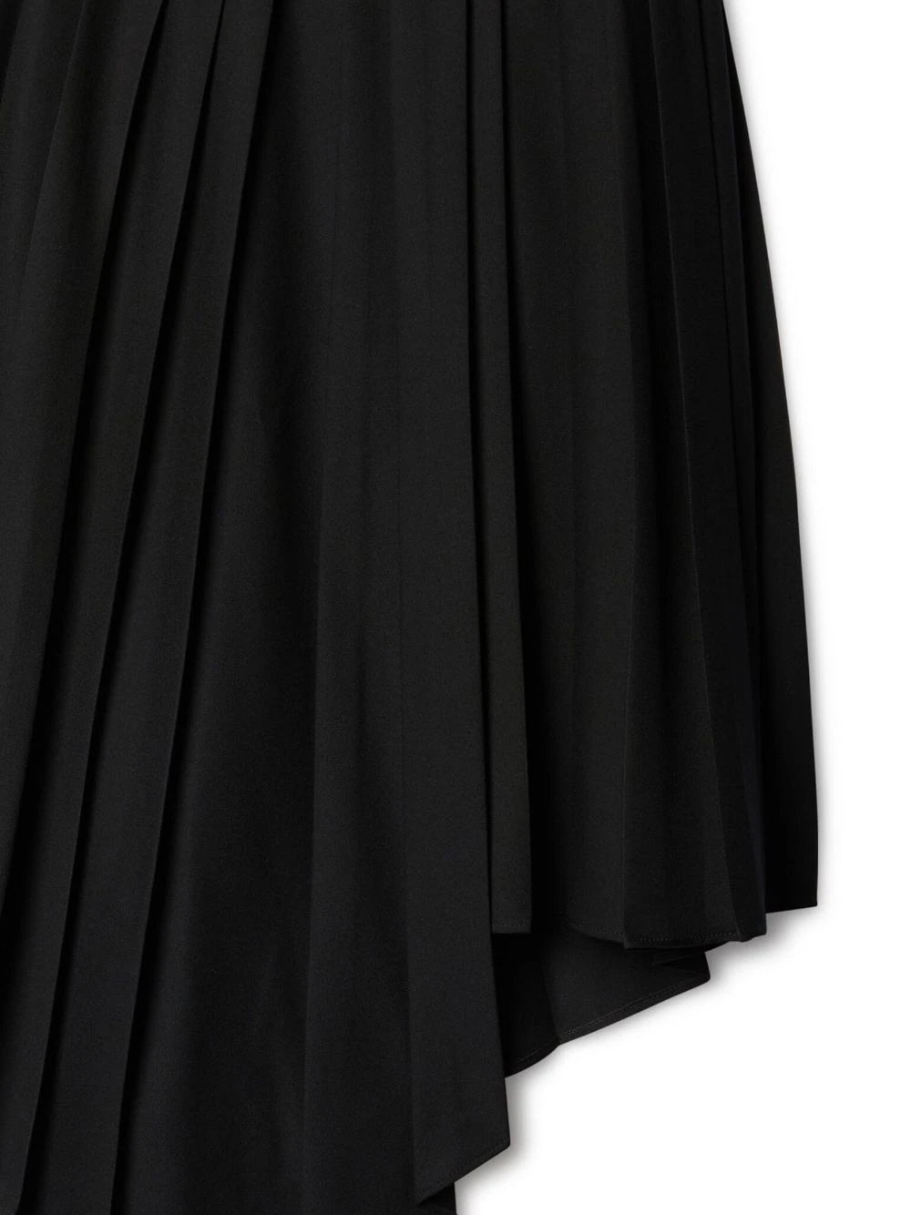 OFF-WHITE WOMEN Tech Drill Belt Pleated Skirt Black - MAISONDEFASHION.COM