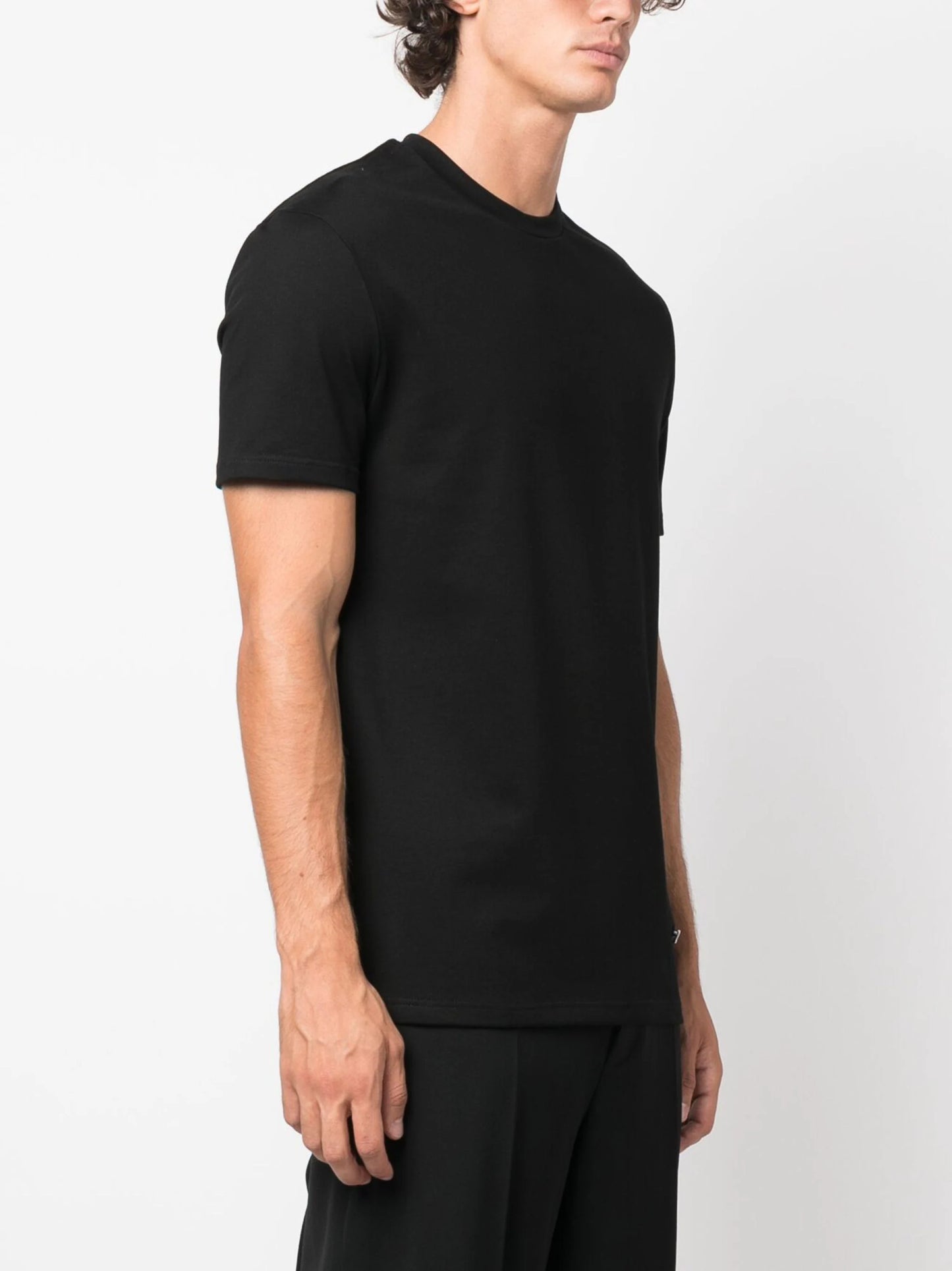Tシャツ・カットソー JIL SANDER Logo Plaque Cotton Jersey T-Shirt Black JIL SANDER Logo Plaque Cotton Jersey T-Shirt Black
