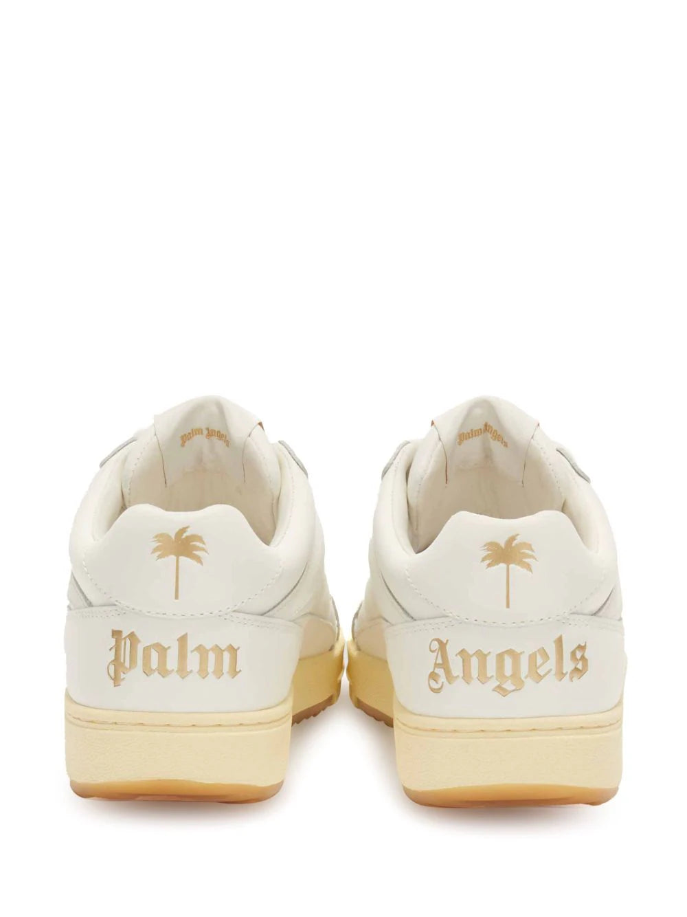 PALM ANGELS MEN Palm University Monotone Sneakers White - MAISONDEFASHION.COM