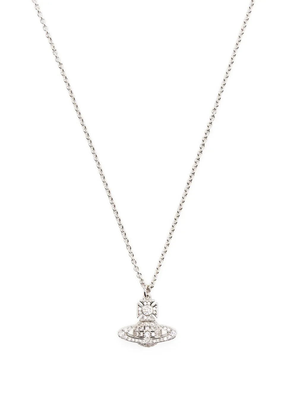 VIVIENNE WESTWOOD WOMEN Orb-pendant Chain Necklace Platinum/White