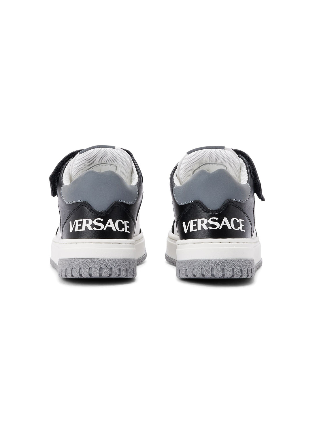 VERSACE KIDS Boys Logo Panelled Sneaker Black/White